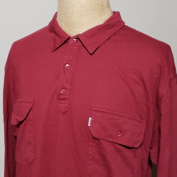 Levi's long sleeve burgandy soft long sleeve - Picture 1 of 5
